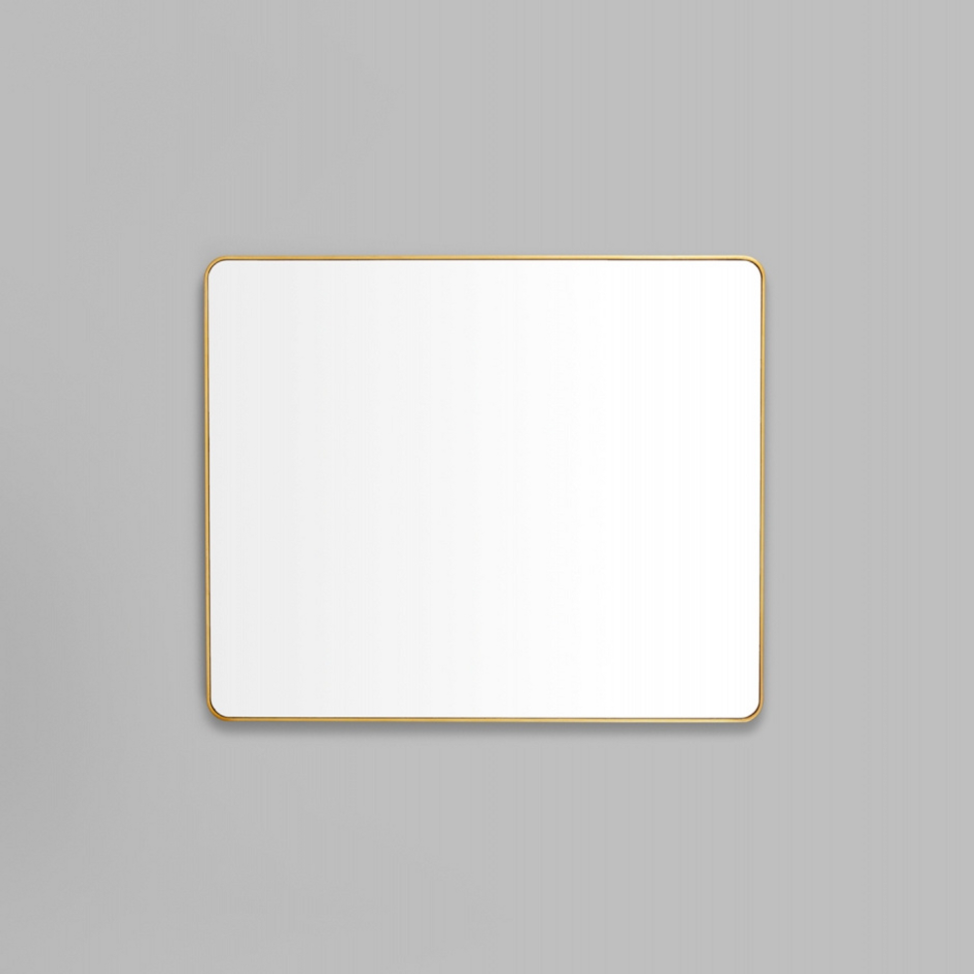 Flynn Curve Rectangle Mirror - Brass Medium 100cm x 120cm