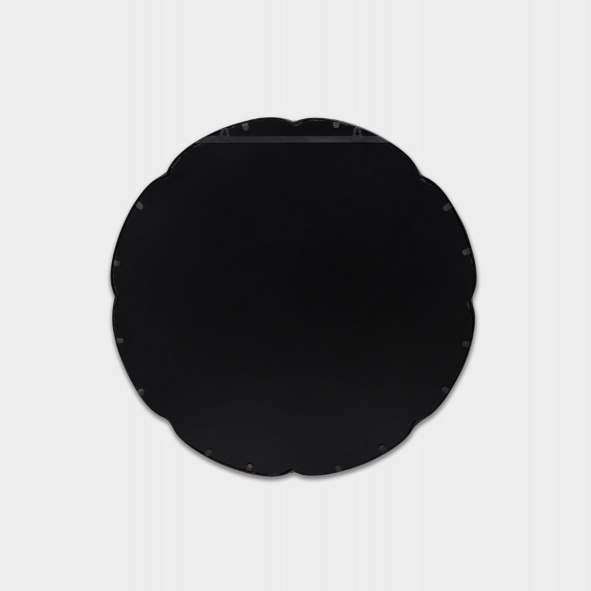 French Maid Round Mirror - Silver