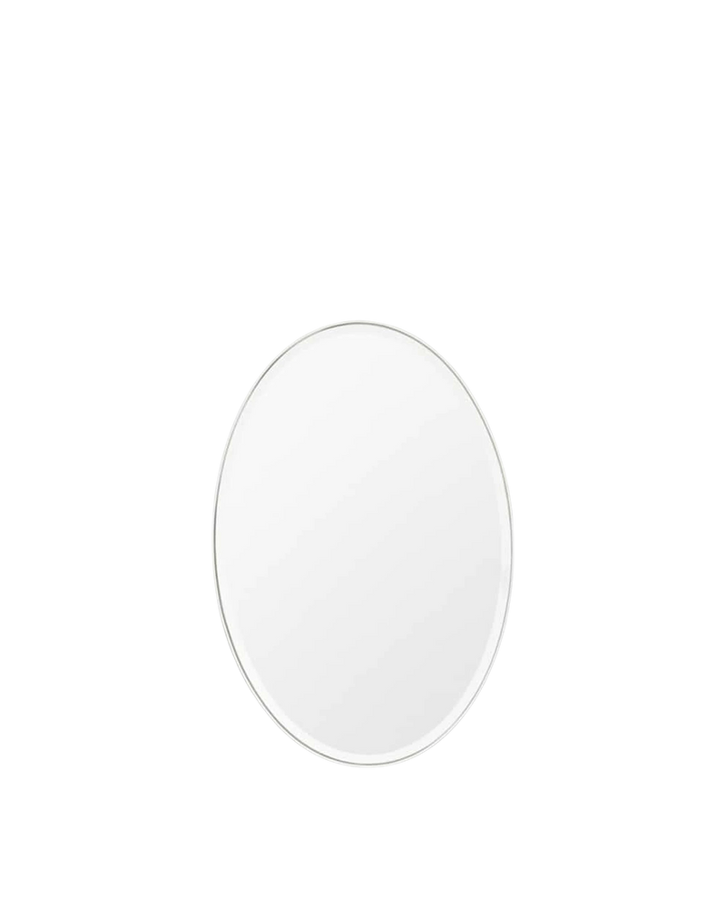 Lolita Oval Mirror 90cm x 60cm - Silver