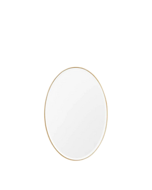 Lolita Oval Mirror 90cm x 60cm - Brass