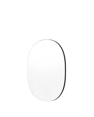 Miller Small Black Oval Mirror 60cm x 75cm