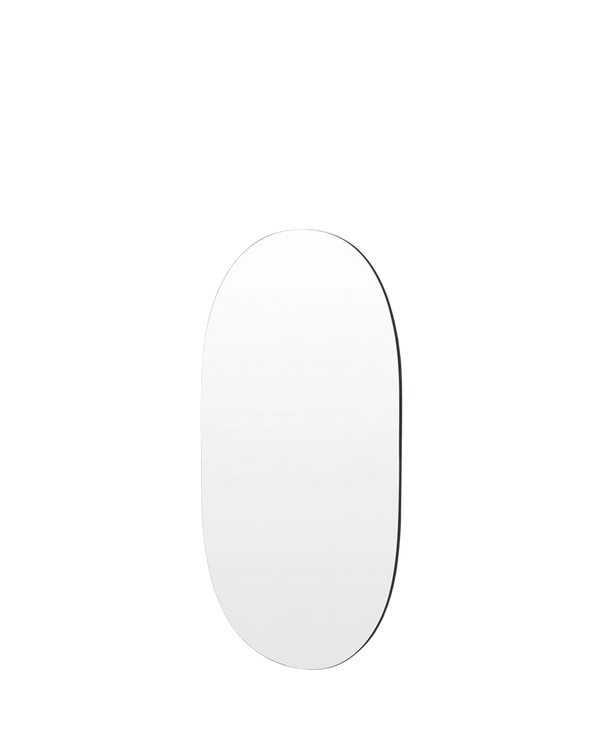 Miller Tall Black Oval Mirror 80cm x 150cm
