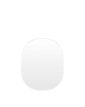 Miller Large Black Oval Mirror 90cm x 110cm