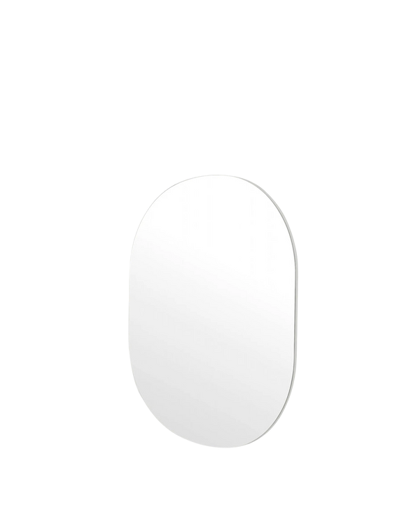 Miller Large Bright Whit Oval Mirror 90cm x 110cm