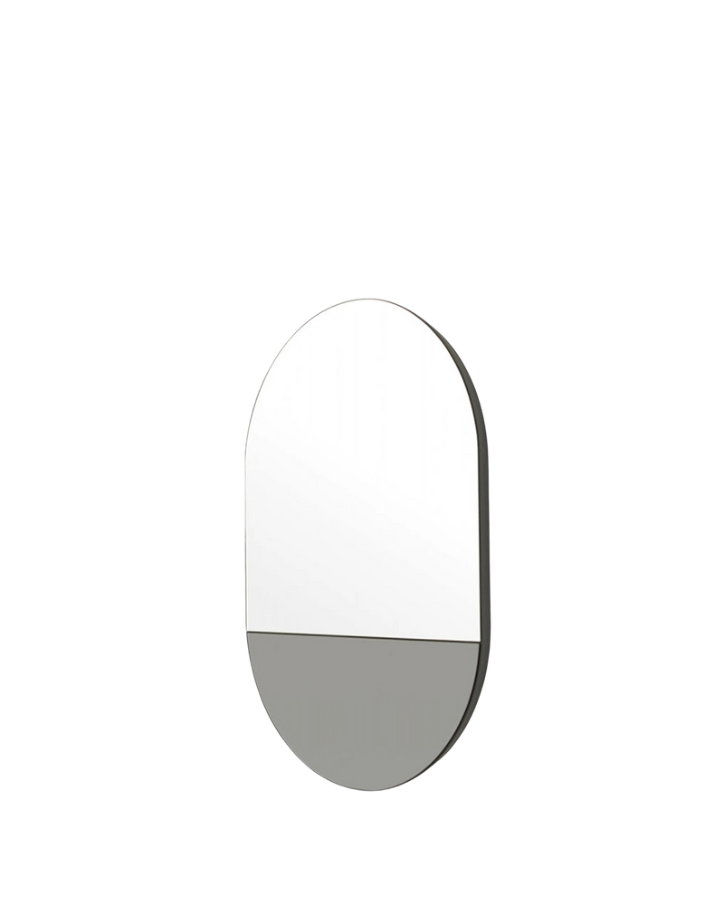 Mira Duo Small Oval Mirror - Storm