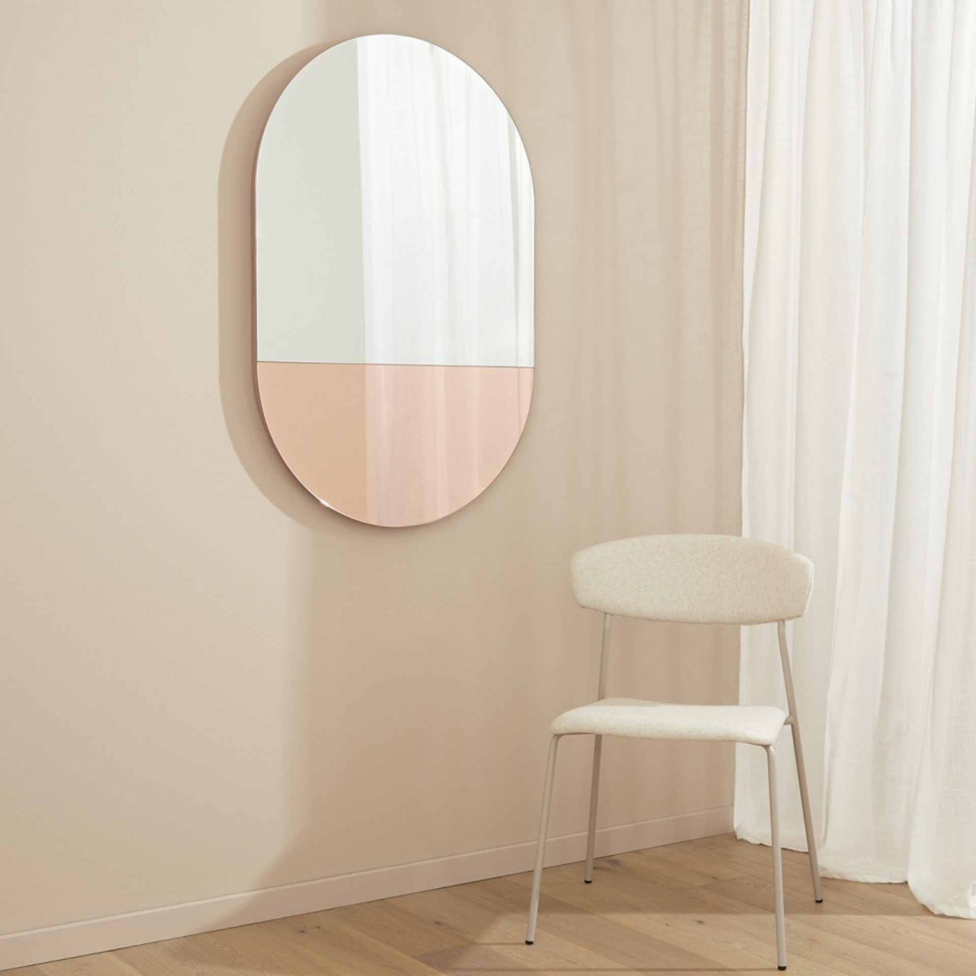 Mira Duo Large Oval Mirror - Dusk