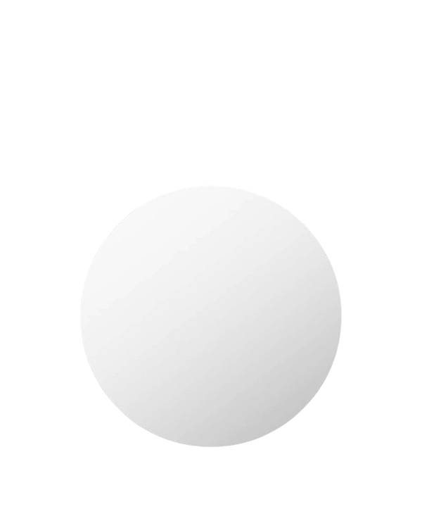 Mira Round Mirror - Coal 90cm