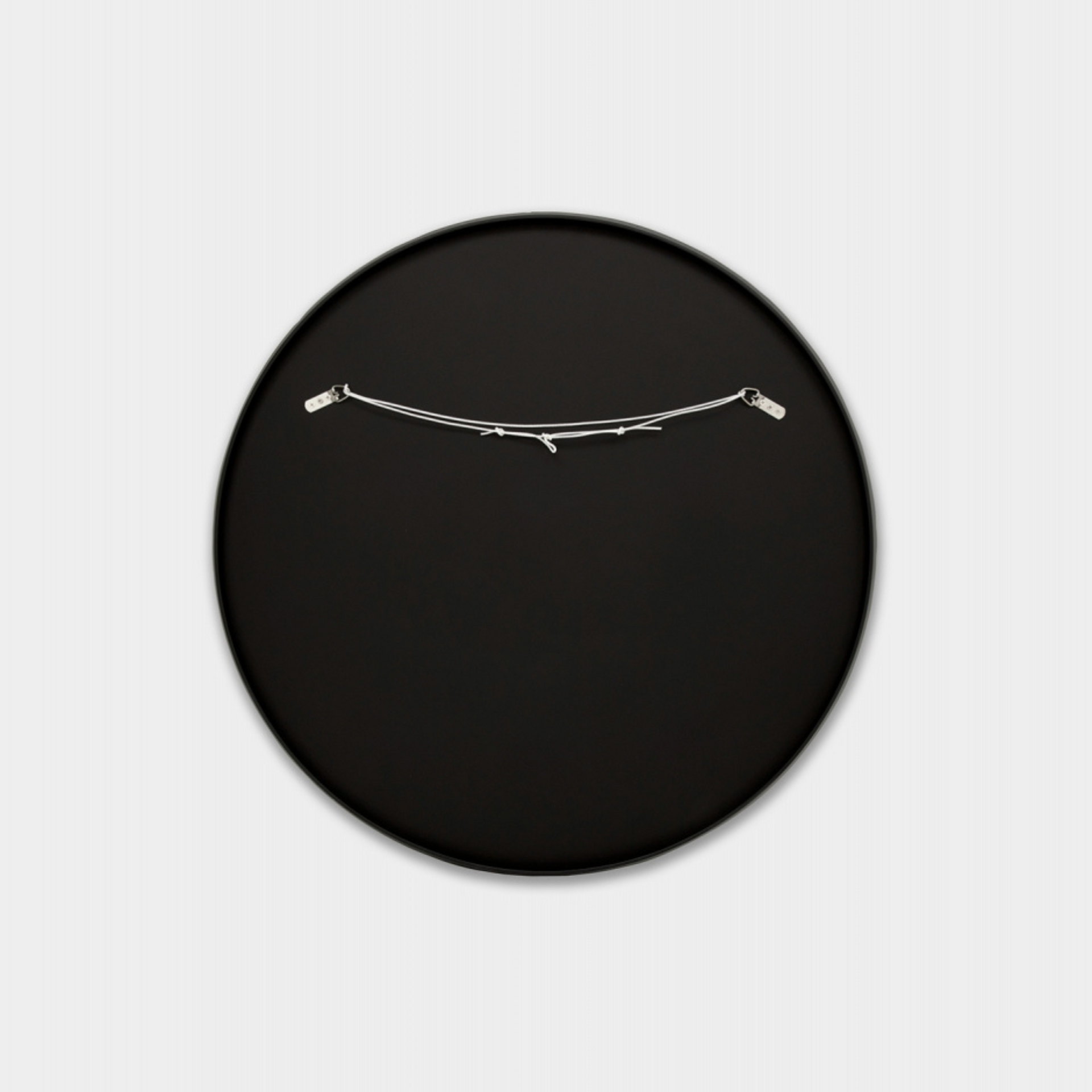 Mira Round Mirror - Coal 120cm