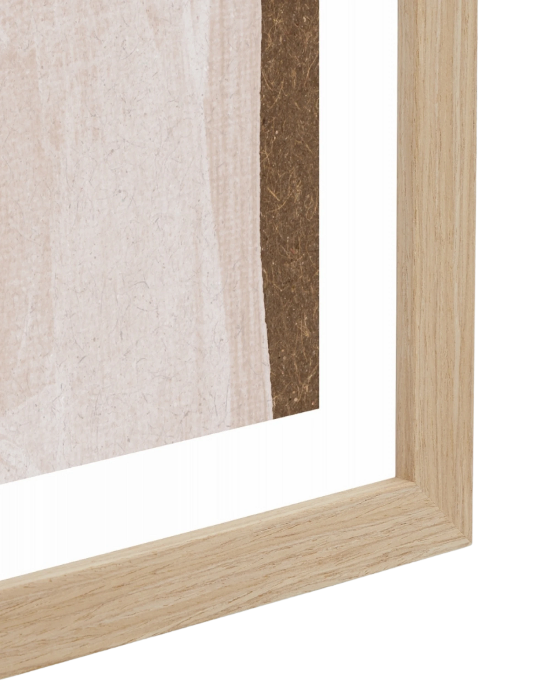 Monaco Nutmeg Print 62cm x 87cm - Light Timber Frame