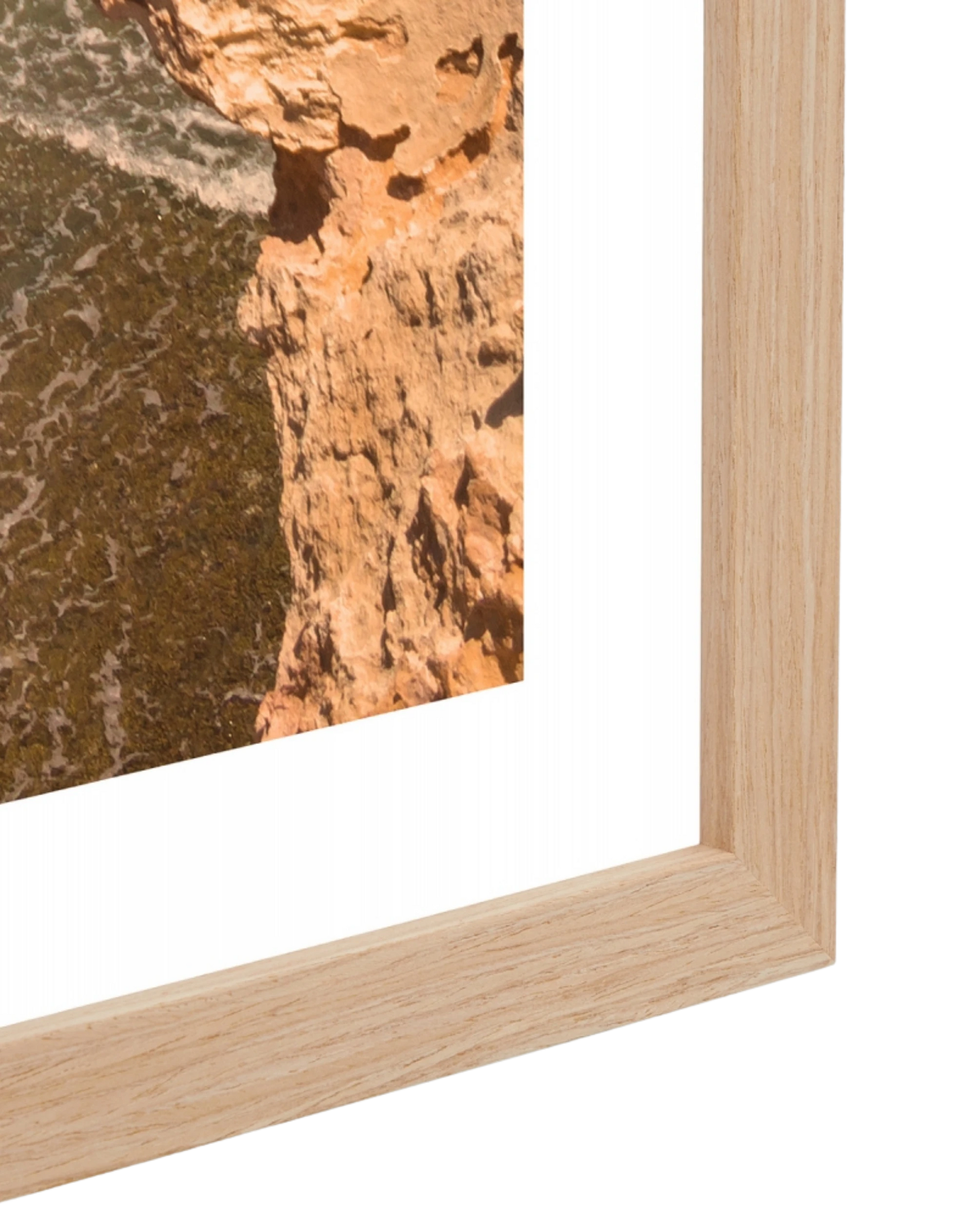 Ocean Cove Print 62cm x 87cm - Light Timber Frame