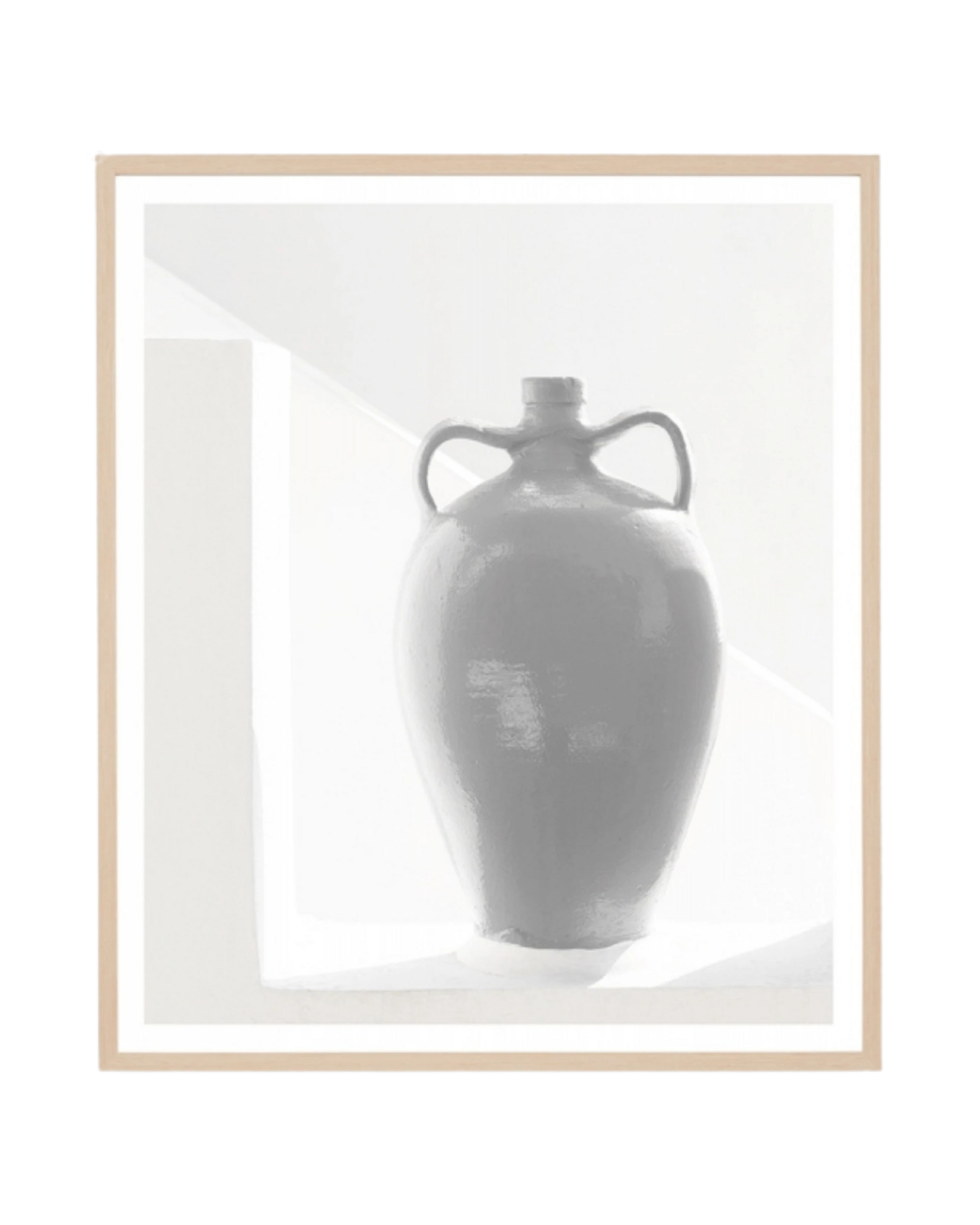 Sculptural Vase Print 73cm x 85cm - Light Timber Frame