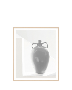 Sculptural Vase Print 73cm x 85cm - Light Timber Frame