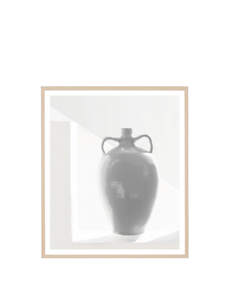 Sculptural Vase Print 73cm x 85cm - Light Timber Frame