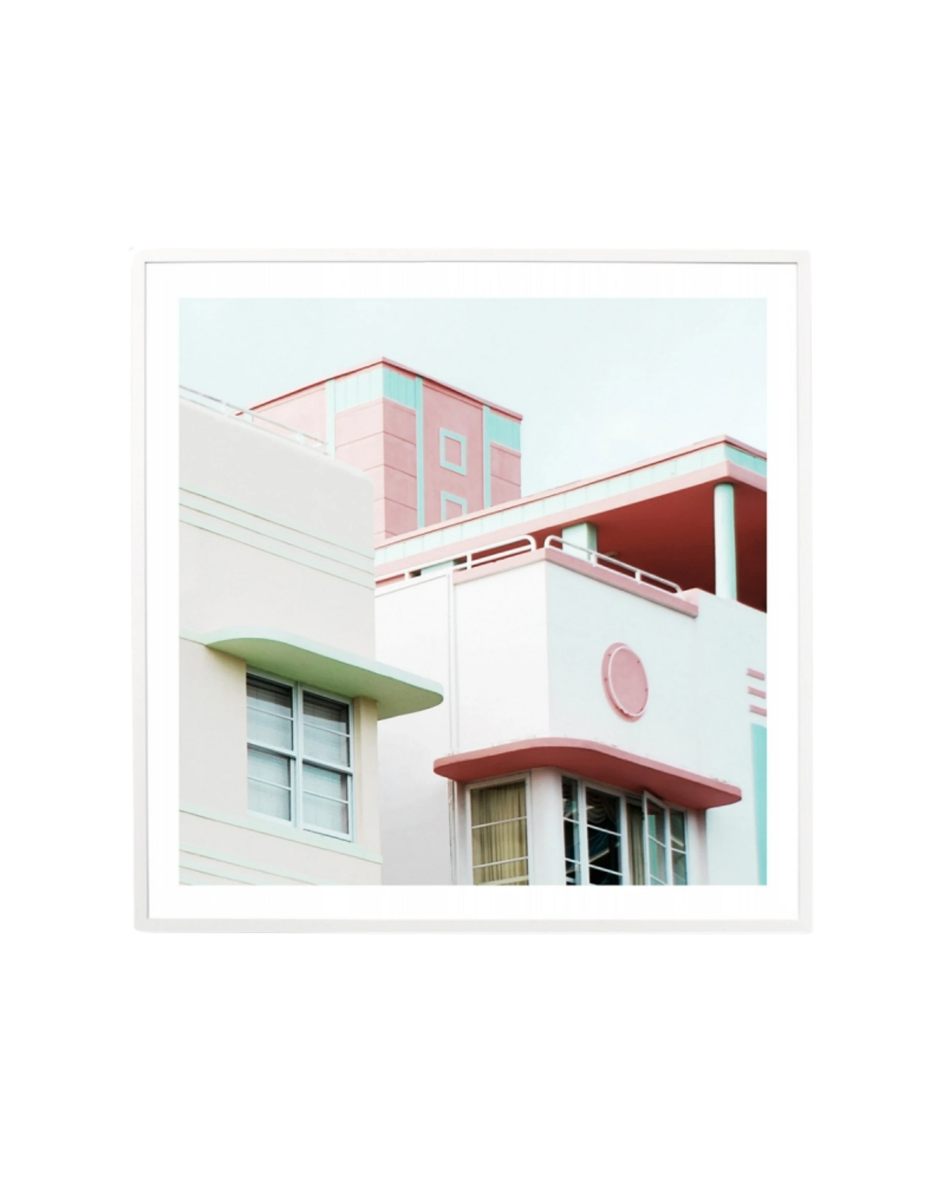 Urban Colour Print 83cm x 83cm - White Frame