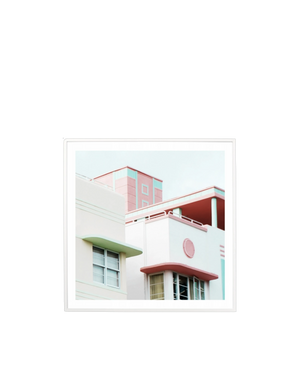Urban Colour Print 68cm x 68cm - White Frame