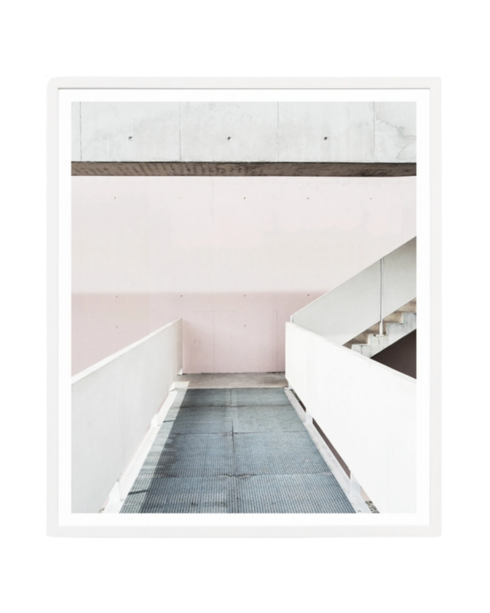 Walkway Print 73cm x 85cm - White Frame