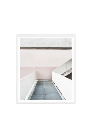Walkway Print 73cm x 85cm - White Frame
