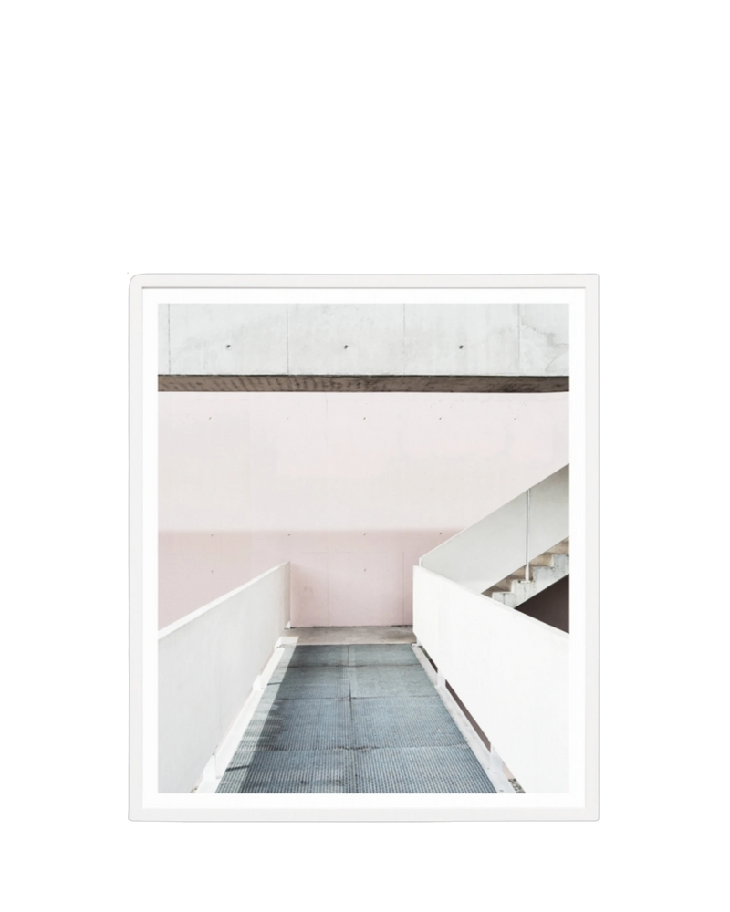 Walkway Print 73cm x 85cm - White Frame