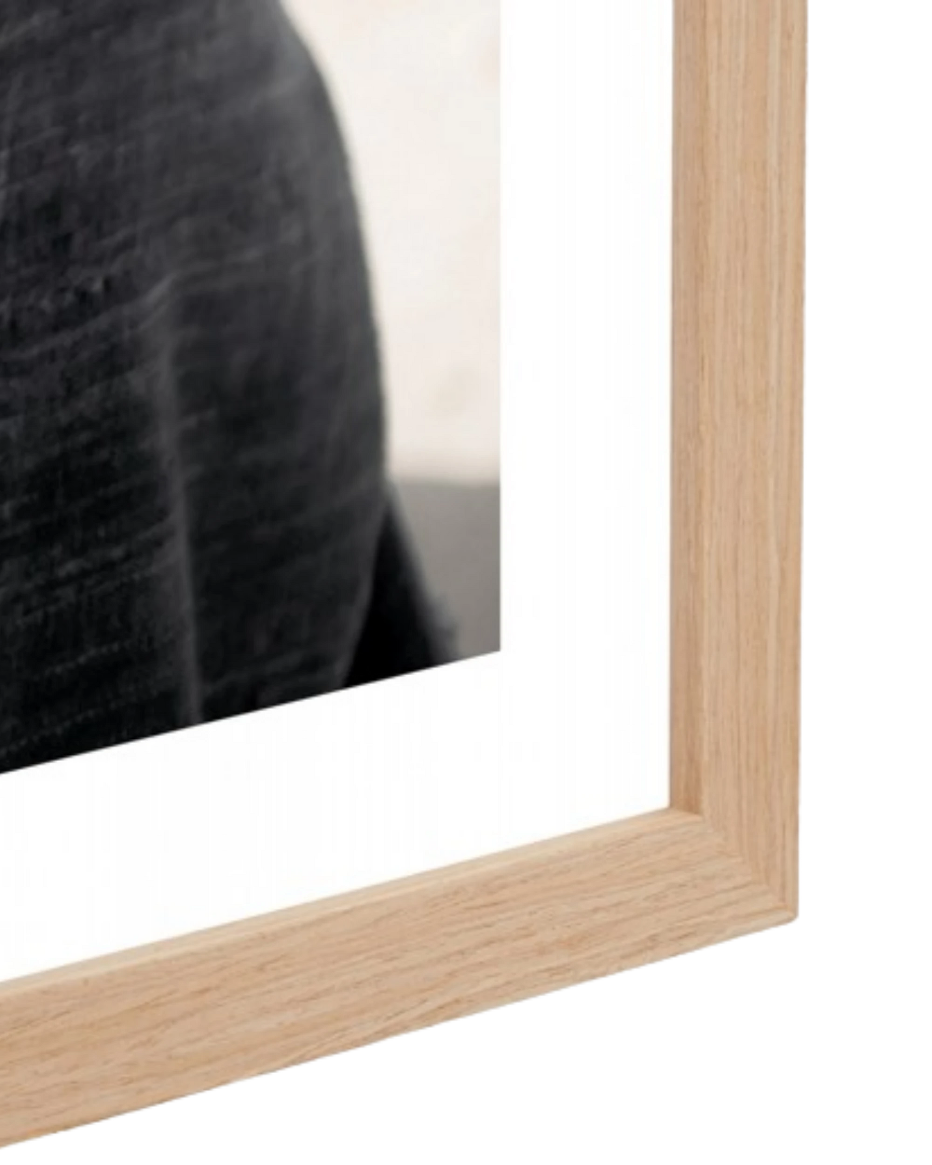 Windswept Cowgirl Print 87cm x 122cm - Light Timber Frame