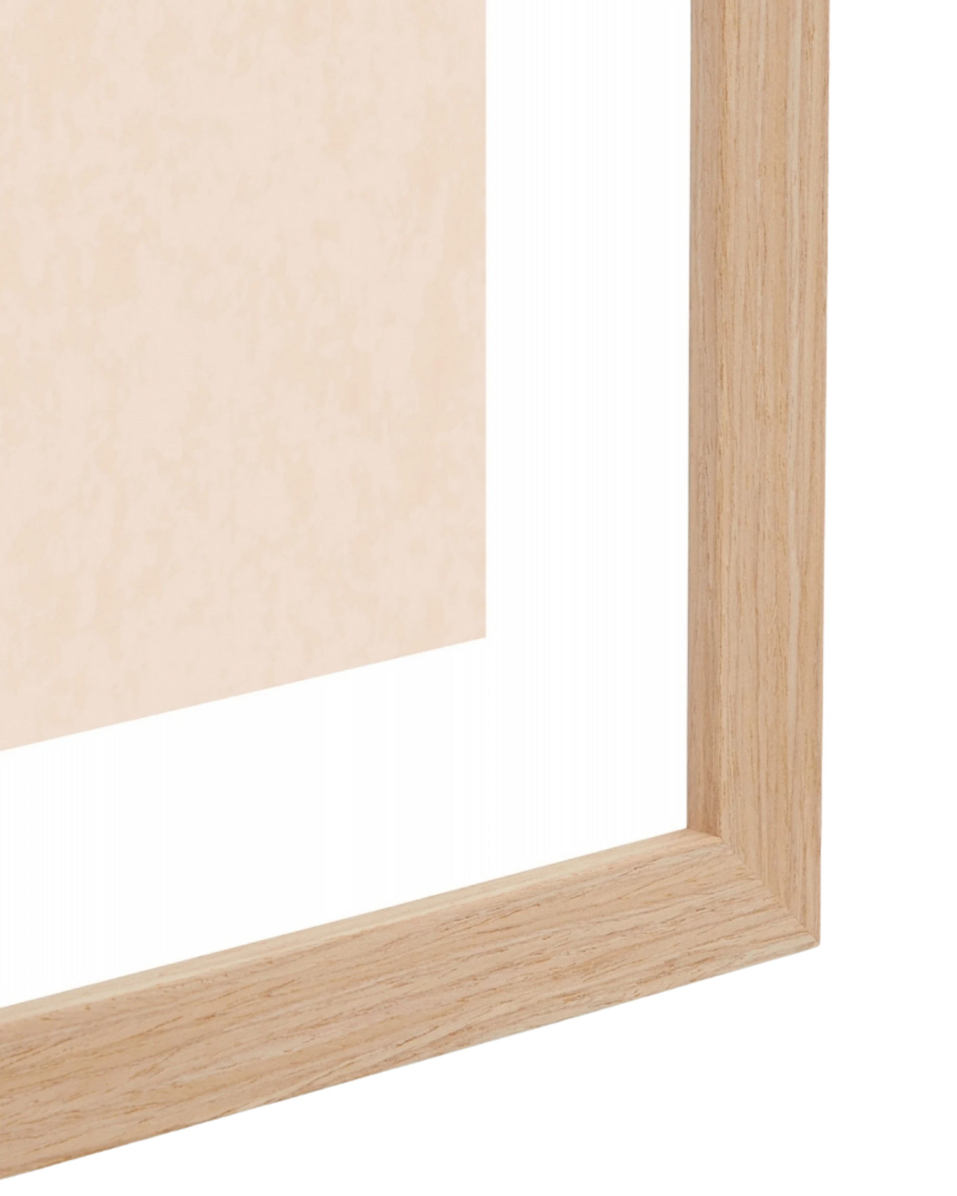 Winter Harvest Orange 2 Print 88cm x 103cm - Light Timber Frame
