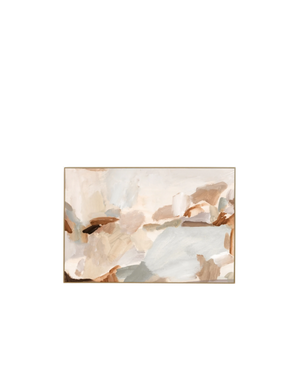 Winona Landscape Natural Canvas Print 90cm x 60cm - Light Timber Frame