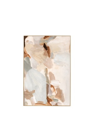 Winona Landscape Natural Canvas Print 120cm x 80cm - Light Timber Frame