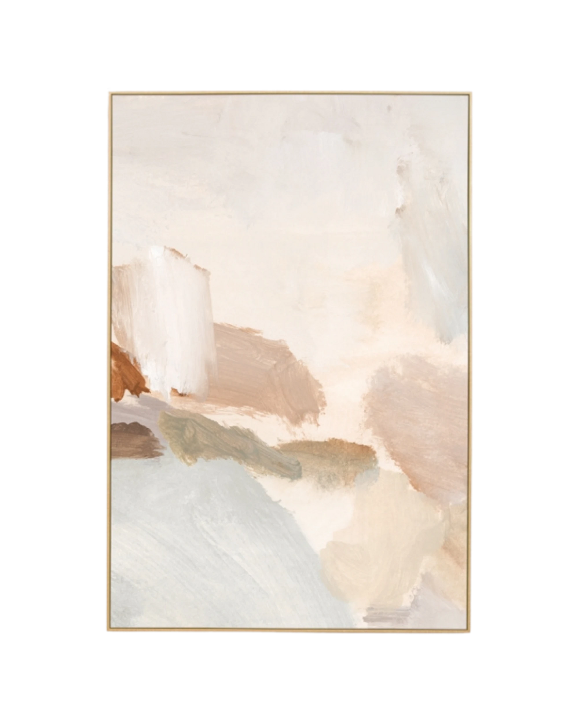Winona Natural 1 Canvas Print 80cm x 120cm - Light Timber Frame