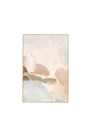 Winona Natural 1 Canvas Print 80cm x 120cm - Light Timber Frame