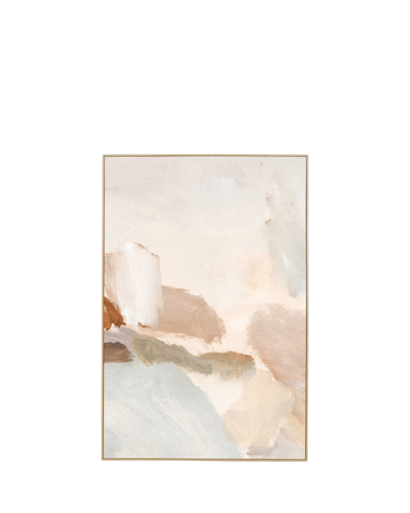 Winona Natural 1 Canvas Print 80cm x 120cm - Light Timber Frame