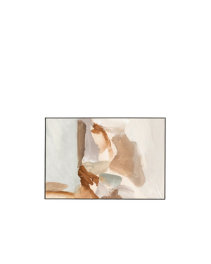 Winona Natural 2 Canvas Print 60cm x 90cm - Black Frame