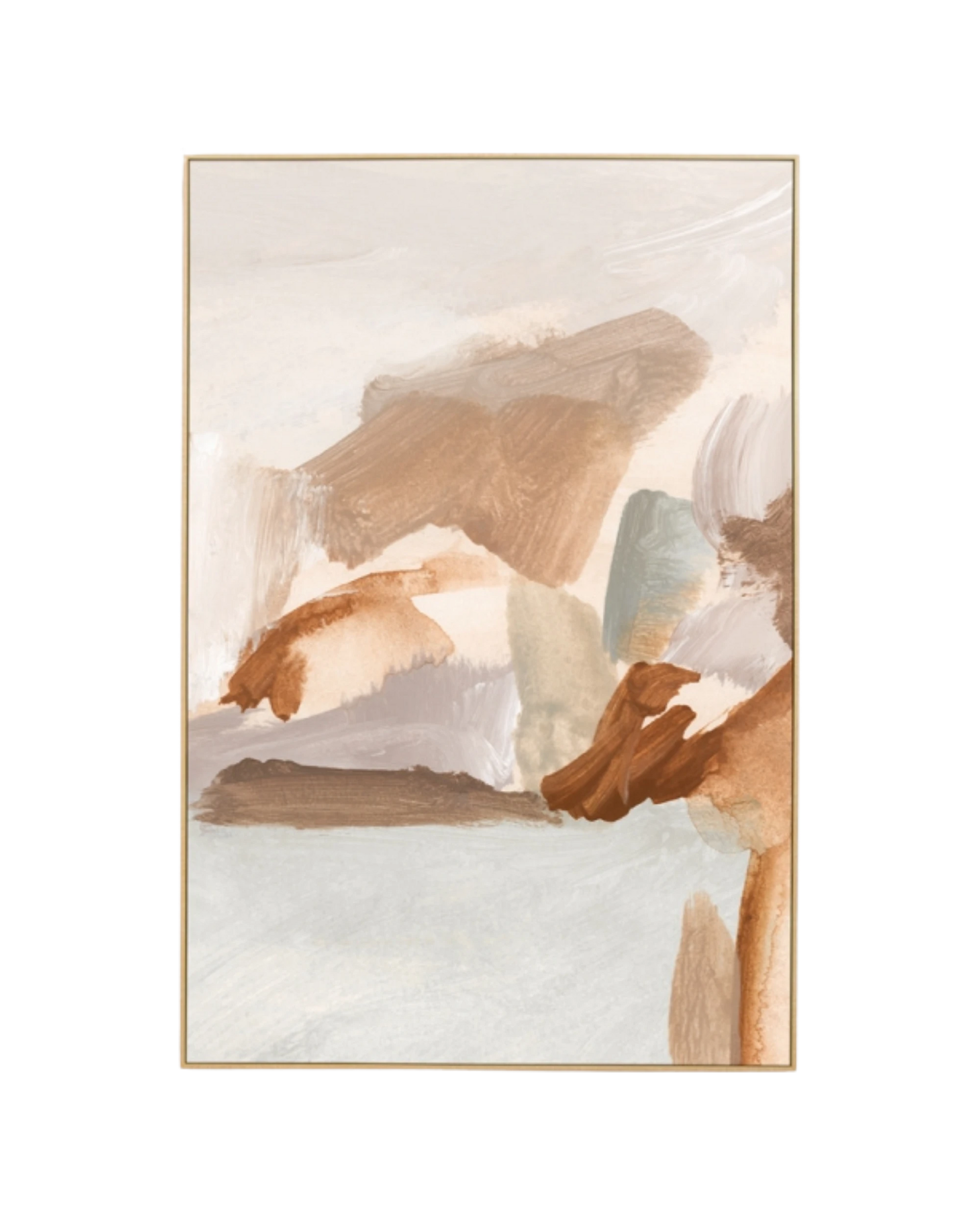 Winona Natural 2 Canvas Print 80cm x 120cm - Light Timber Frame