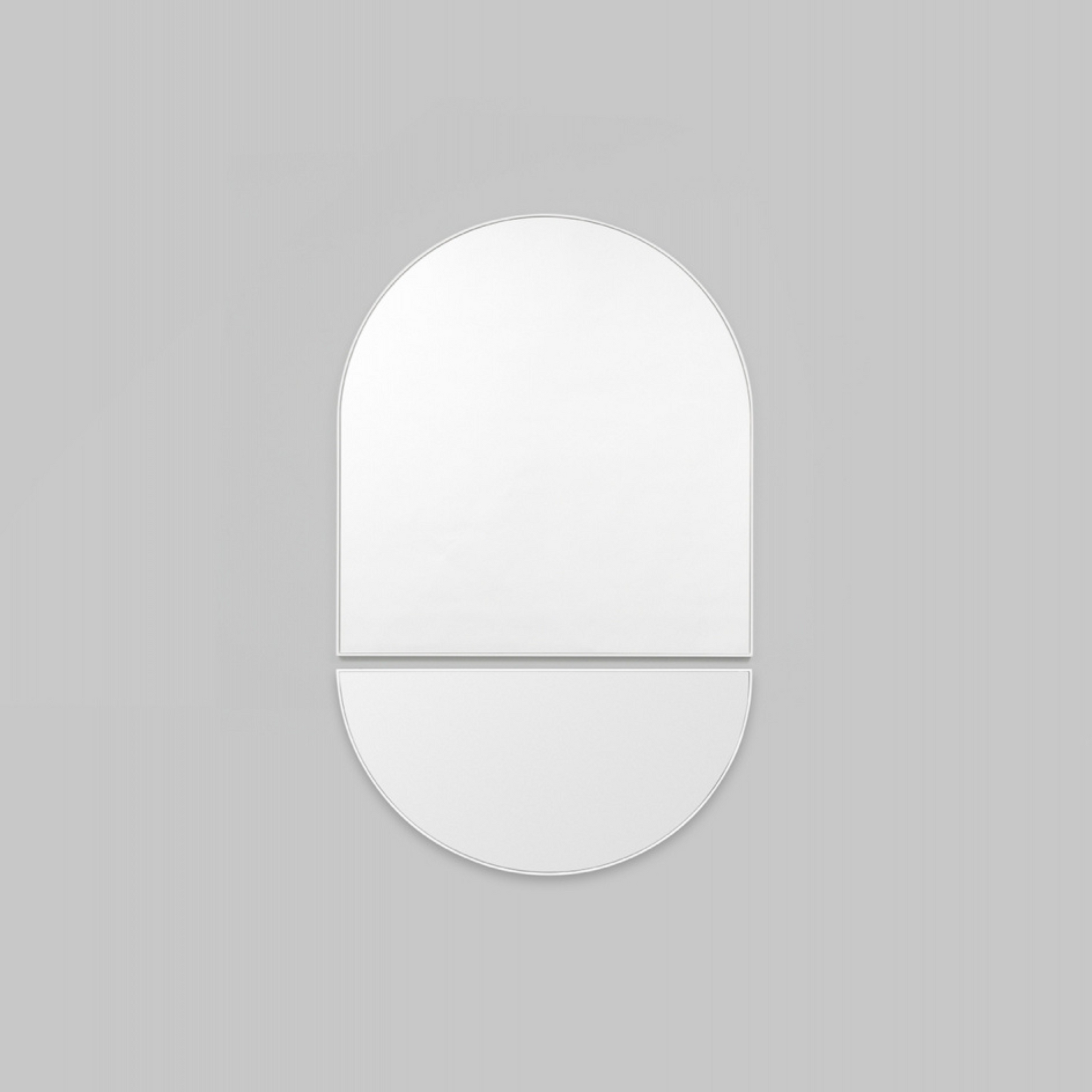 Bjorn Arch Mirror - Bright White