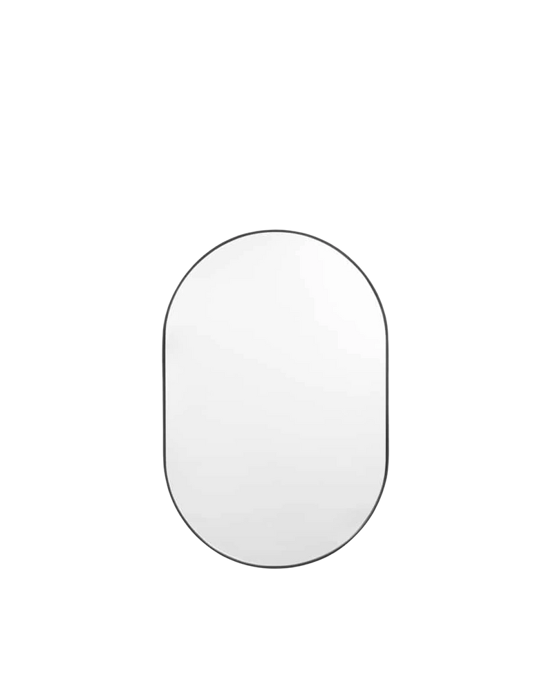 Bjorn Oval Mirror - Black 80cm x 120cm