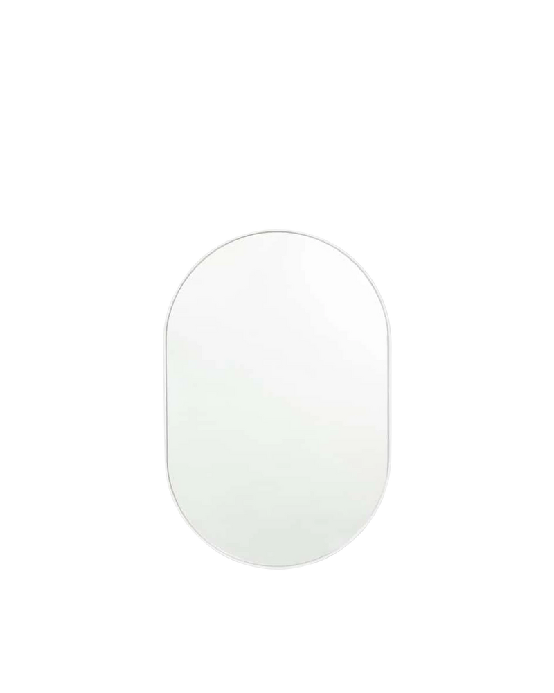 Bjorn Oval Mirror - White 80cm x 120cm