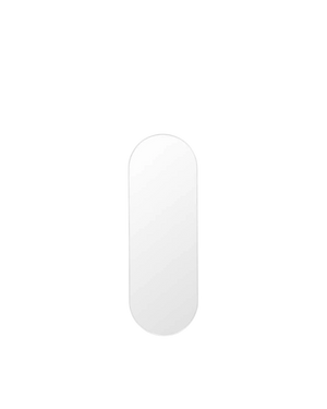 Bjorn Large Oval Mirror - White