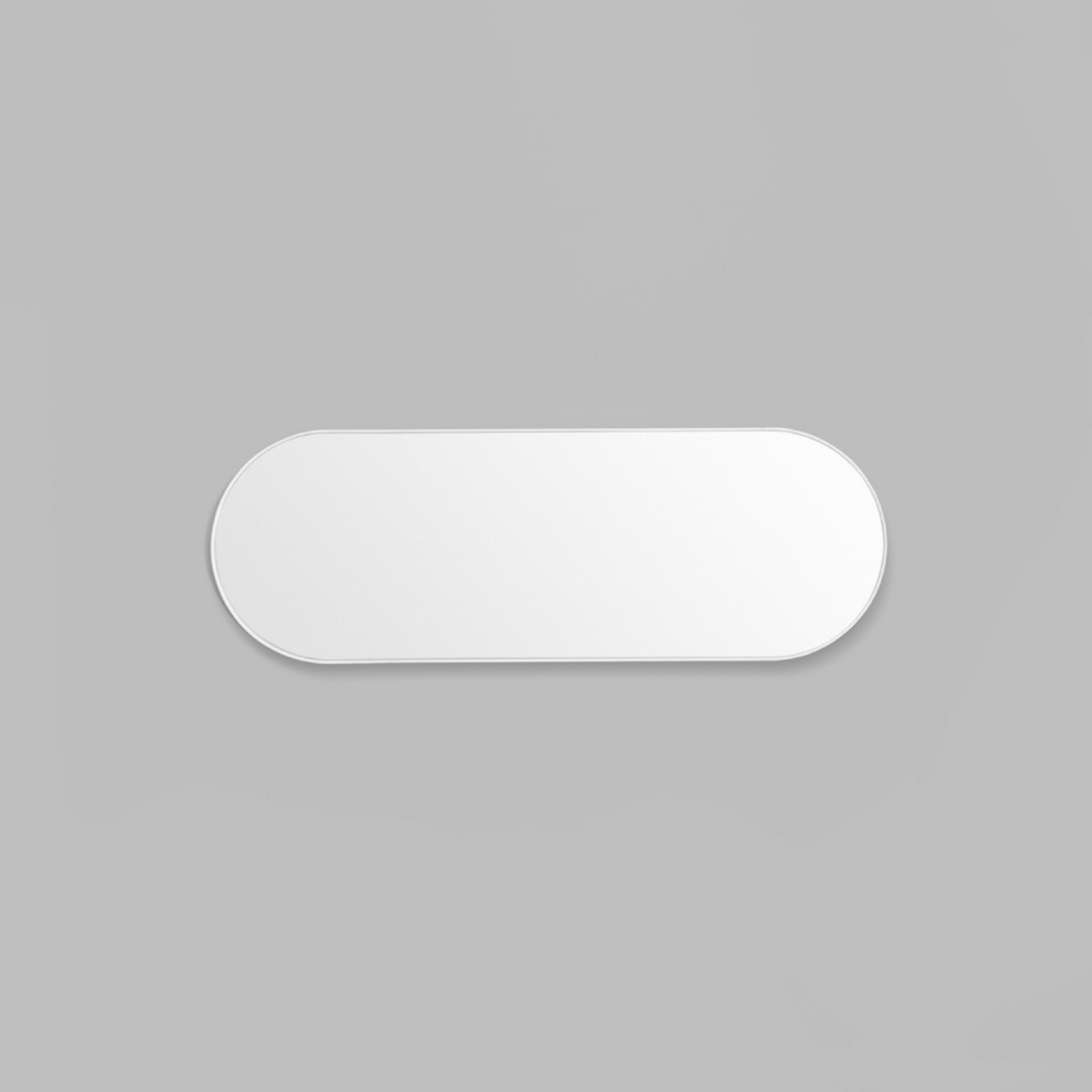 Bjorn Large Oval Mirror - White
