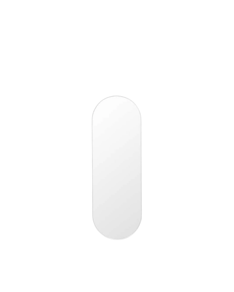Bjorn Large Oval Mirror - White