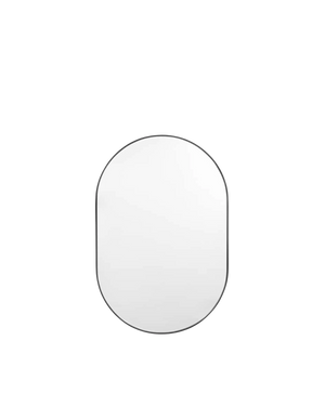 Bjorn Oval Mirror - Black 50cm x 75cm