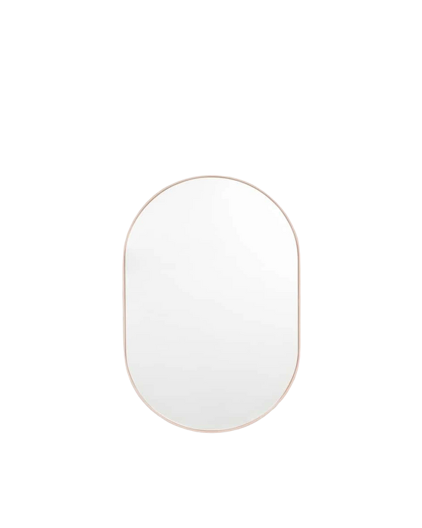 Bjorn Oval Mirror - Powder 50cm x 75cm