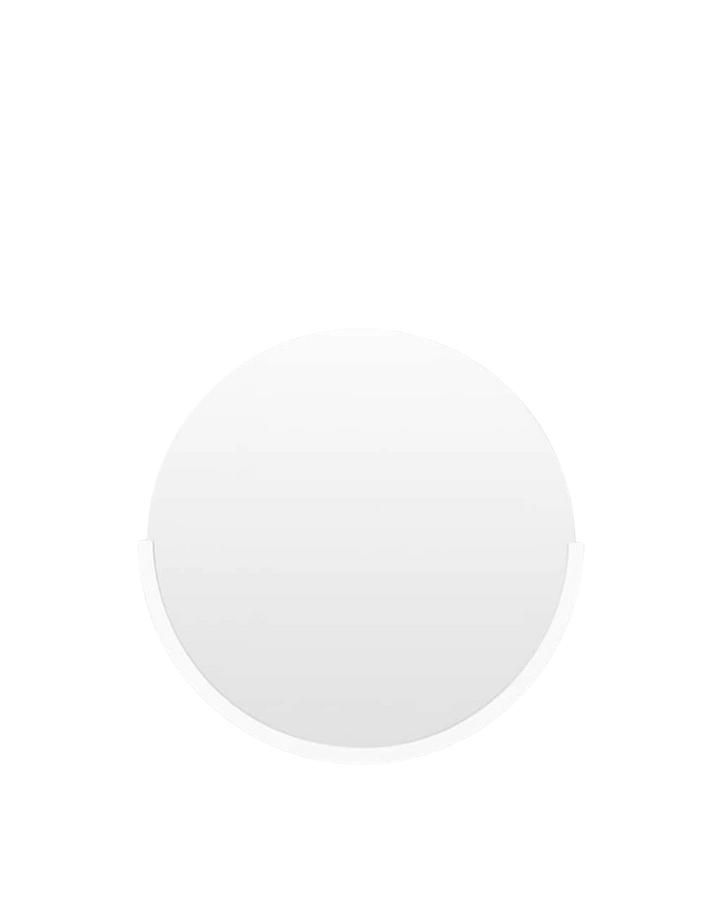 Dawn Round Mirror - Bright White Small