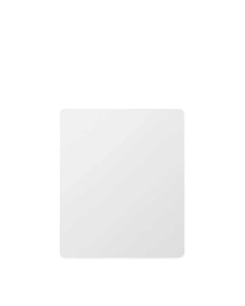 Flynn Curve Rectangle Mirror - Bright White Medium 100cm x 120cm