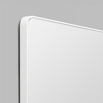 Flynn Curve Rectangle Mirror - Bright White Small 60cm x 80cm