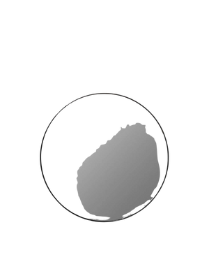 Flynn Round Mirror - Black / Storm Small 50cm x 50cm