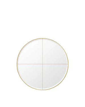 Parlour Round Mirror - Brass Large 100cm
