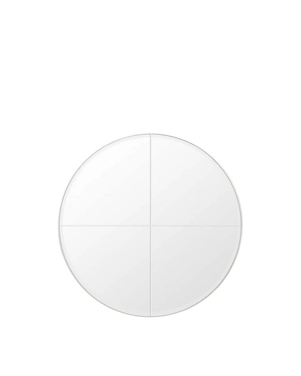Parlour Round Mirror - Silver Large 100cm
