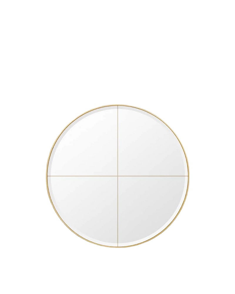 Parlour Round Mirror - Brass Small 60cm