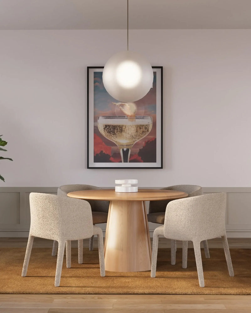 Luna Round Dining Table 120cm - Oak