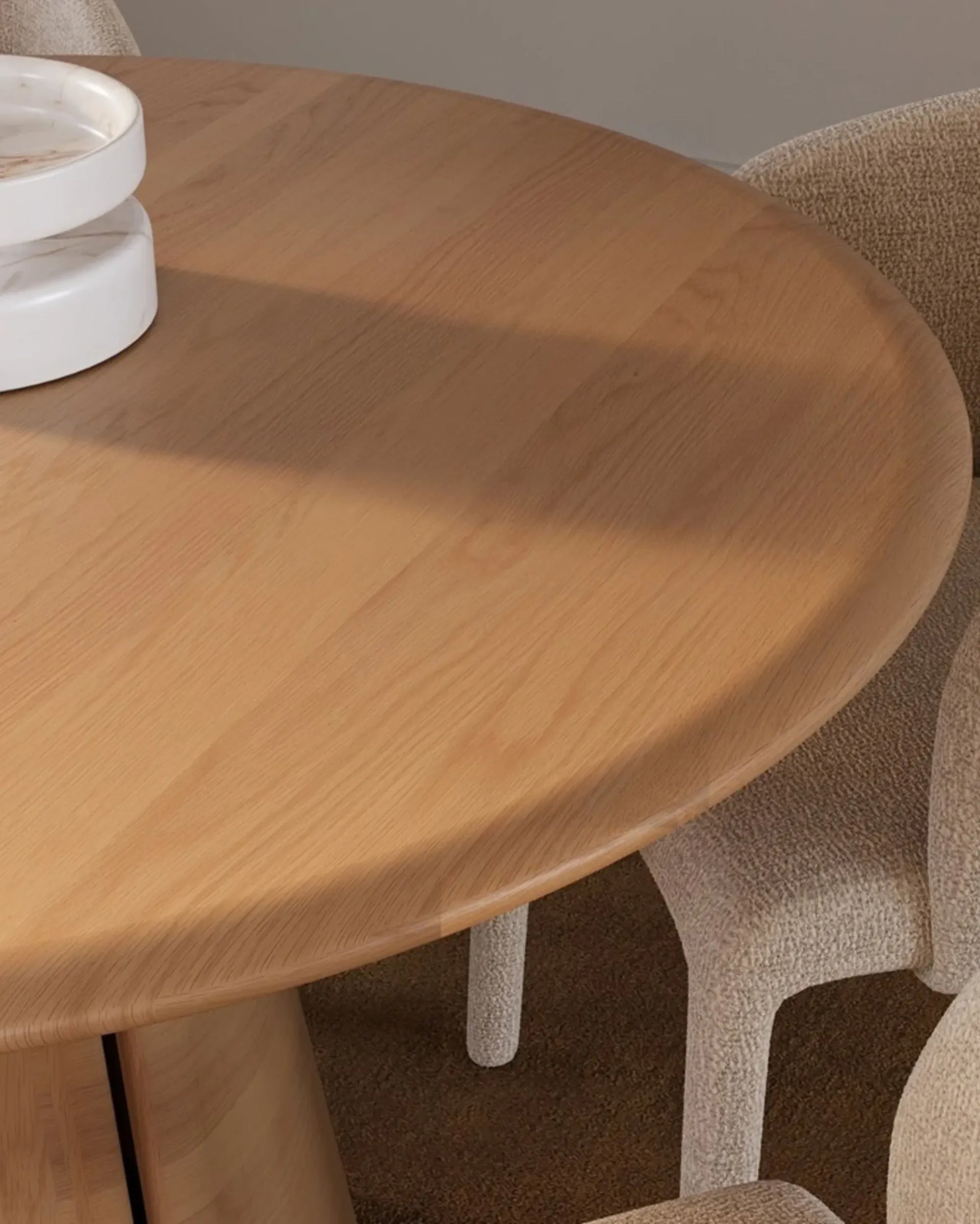Luna Round Dining Table 120cm - Oak