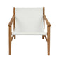 Bolan Lounge Chair - White Leather
