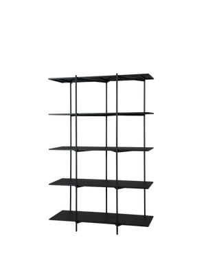 Cross Shelving Unit Tall - Black